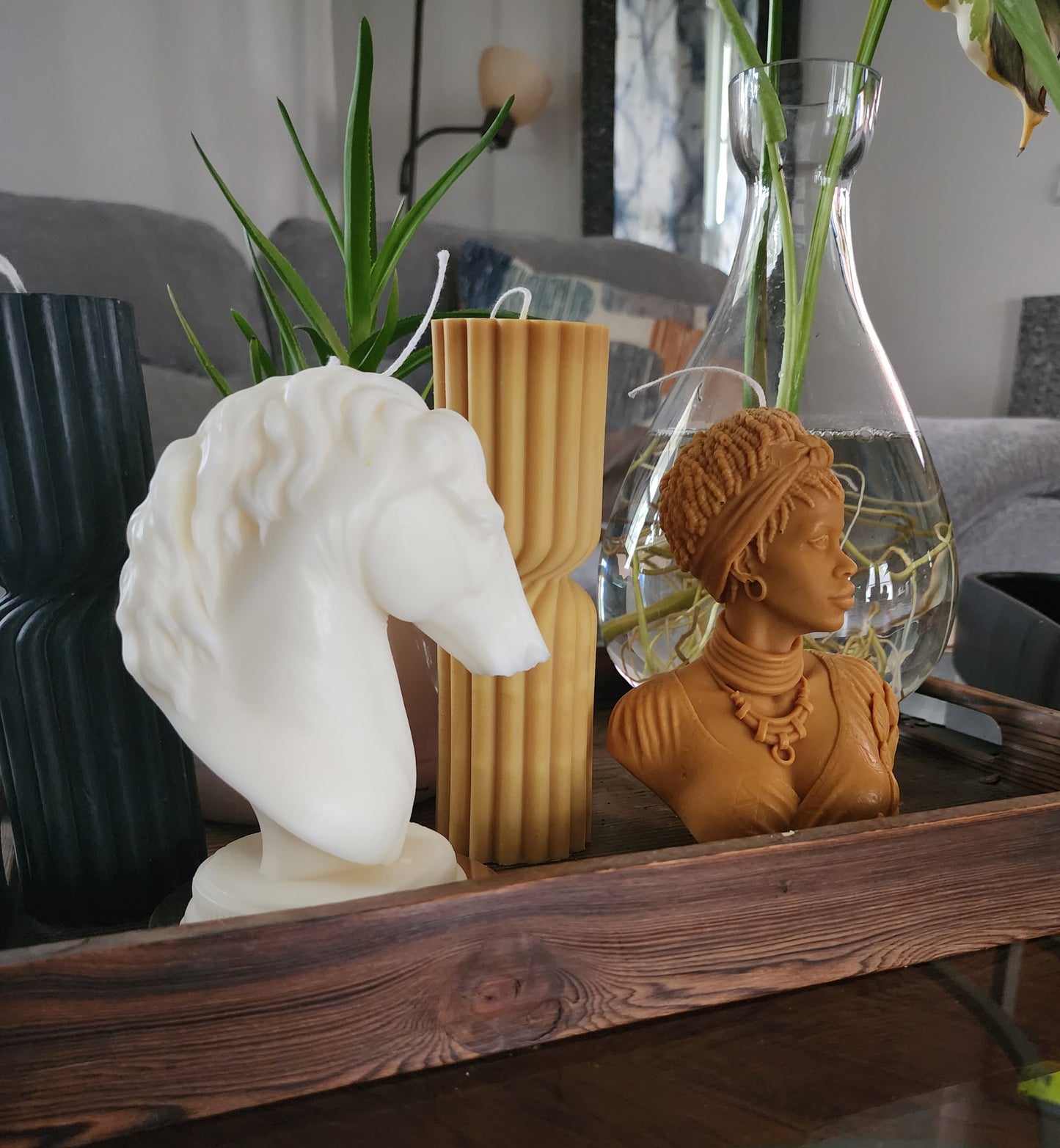 Luxury Horse Head Sculptural Candle - Soleil Candle Collections