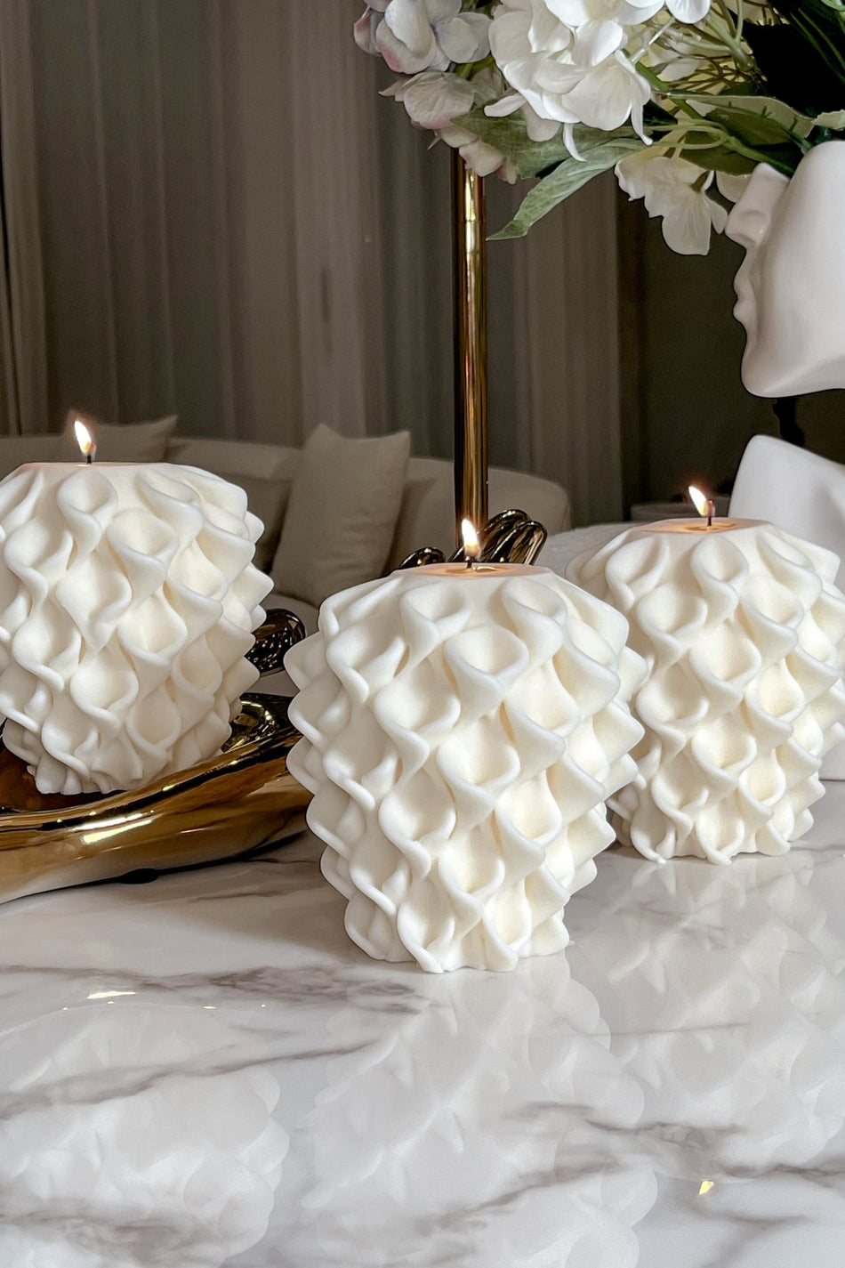 Abstract Sculpture Candle - Soleil Candle Collections