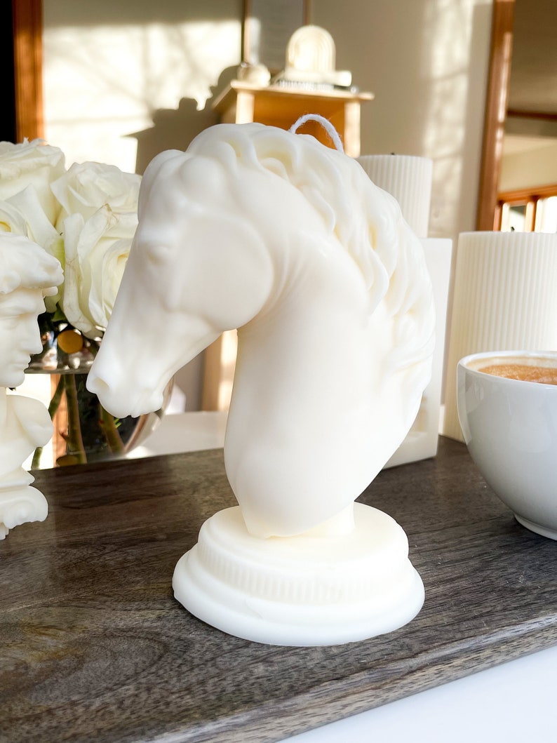 Luxury Horse Head Sculptural Candle - Soleil Candle Collections