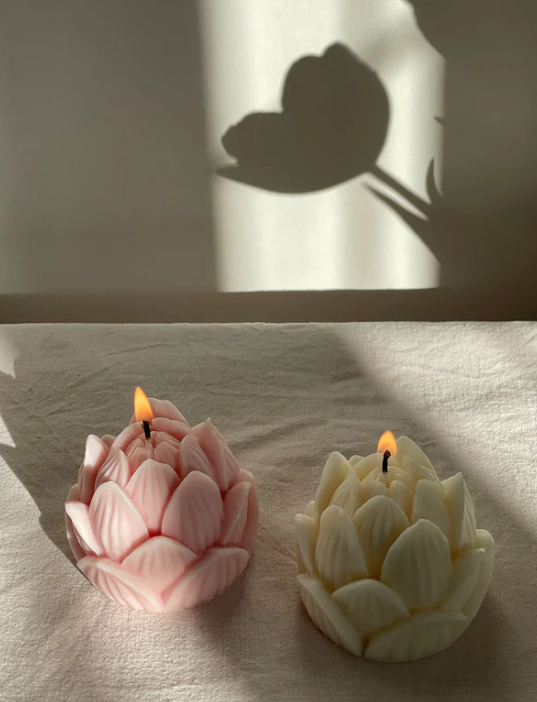 The Sacred Lotus Flower Candle - Soleil Candle Collections
